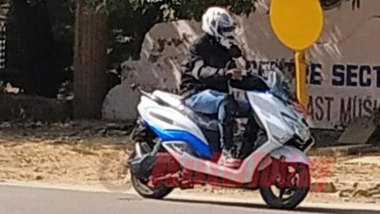 Upcoming Suzuki Burgman based electric scooter spotted testing