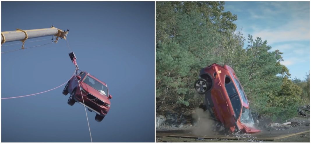 Volvo 30 metre vertical drop