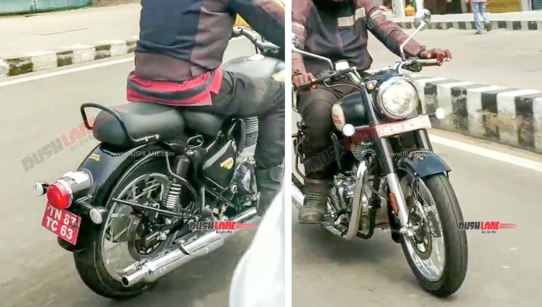 2021 Royal Enfield Classic 350 spied undisguised