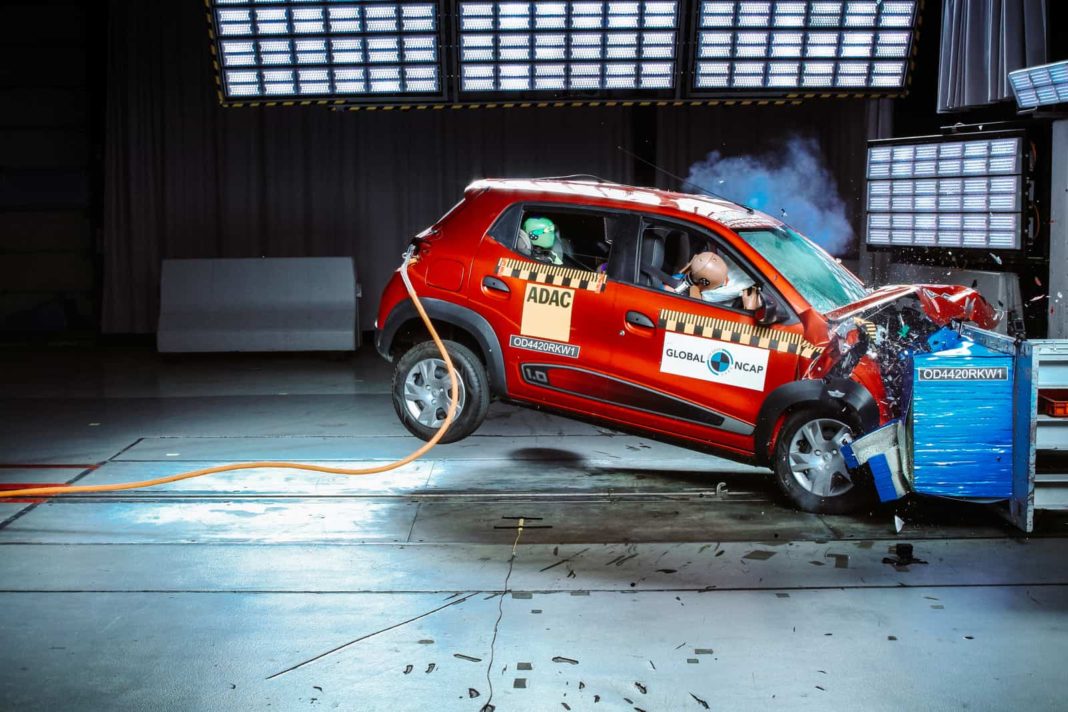 Renault Kwid Africa-Spec GNCAP crash test