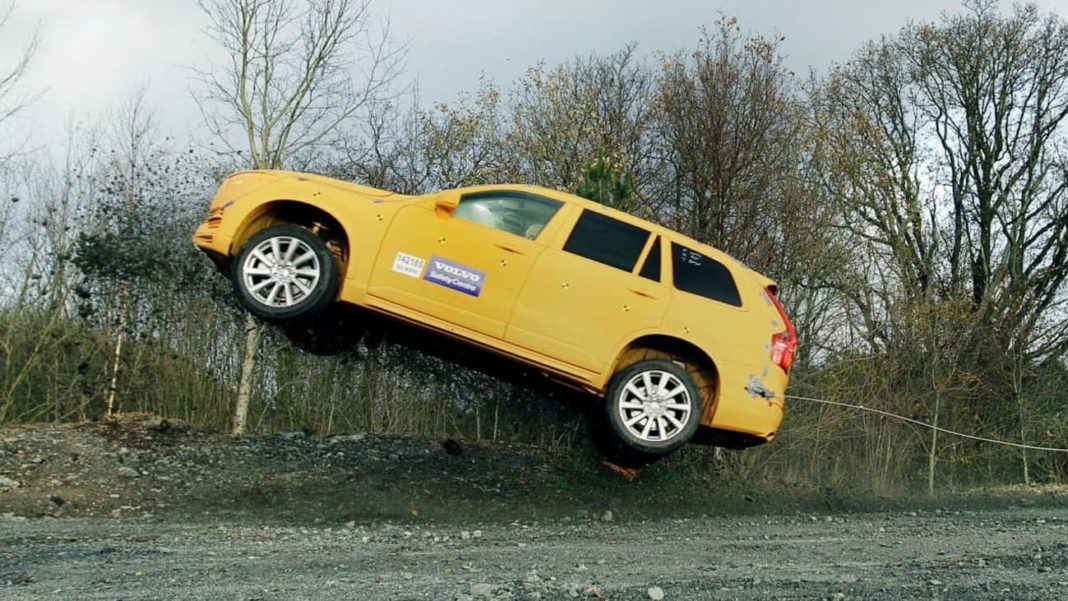 Volvo cars crash testing