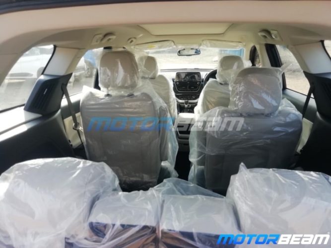 2021 Tata Safari interior spied seating