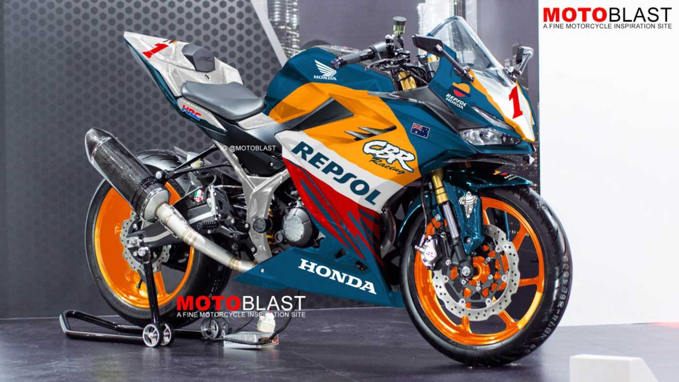 Honda CBR150R Customised With Mick Doohan's MotoGP Livery