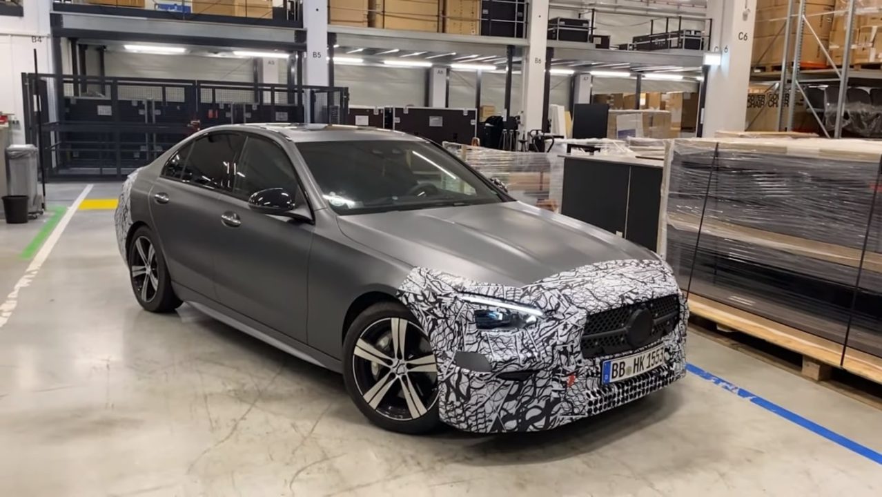 22 Mercedes Benz C Class Interior Spied Ahead Of Debut On Feb 23