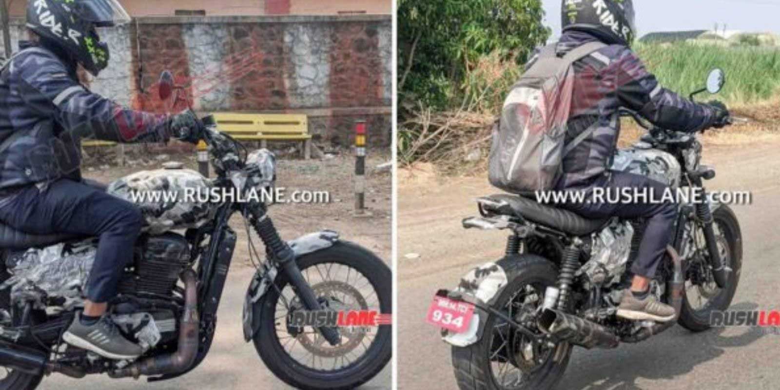 Jawa Scrambler 300 Spied Or Is It The New Yezdi Cb350 Rs Re Hunter Rival