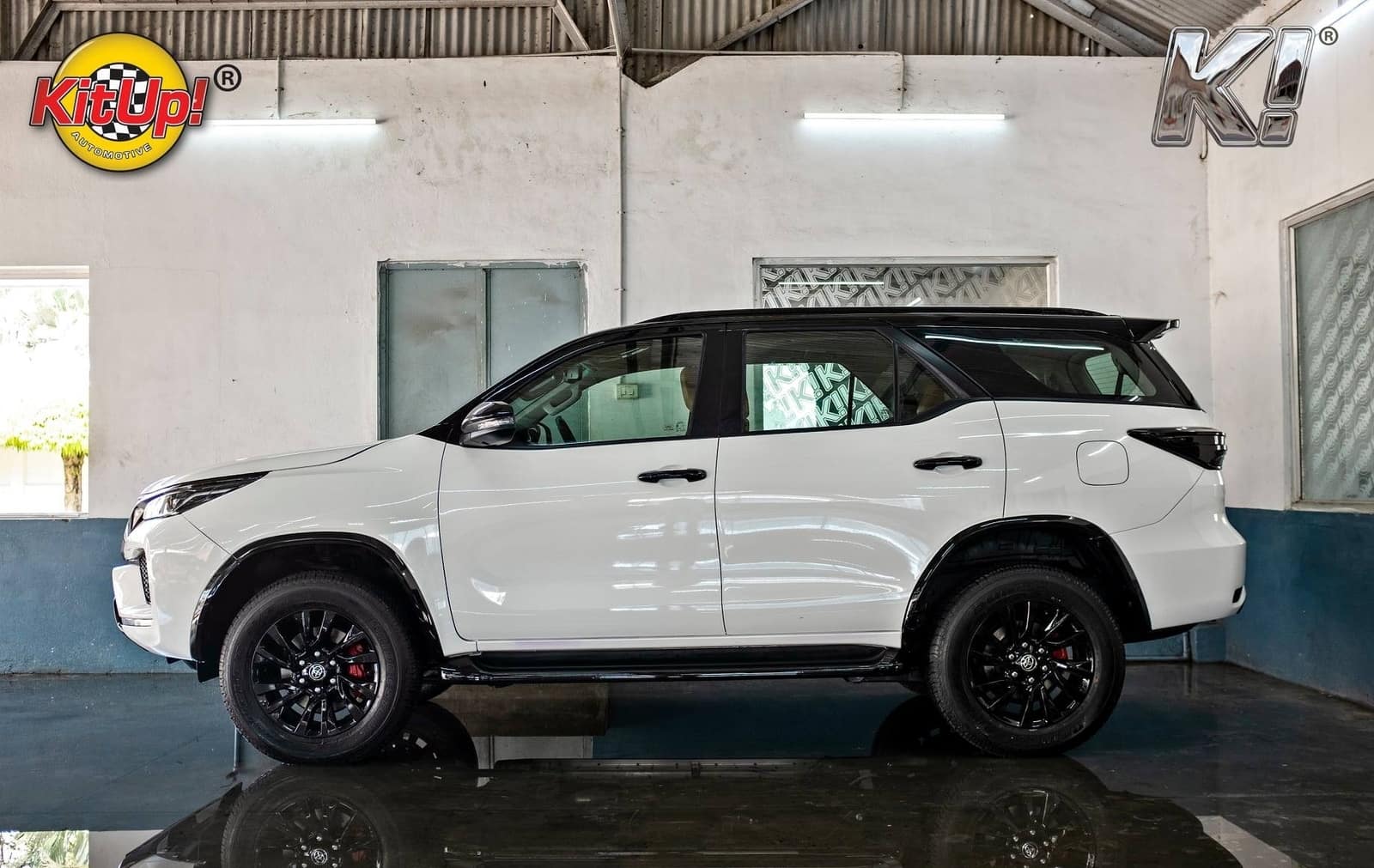 Modified 2021 Toyota Fortuner Looks Lovely With Black & White Exterior