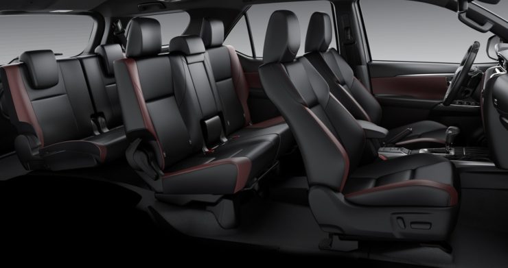 2021 Toyota Fortuner seating capacity