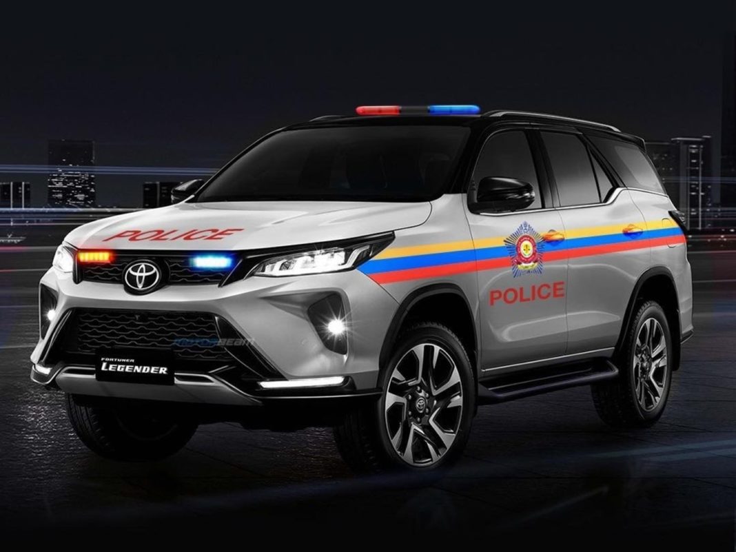 Toyota Fortuner Legender police car rendering