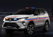 Toyota Fortuner Legender police car rendering