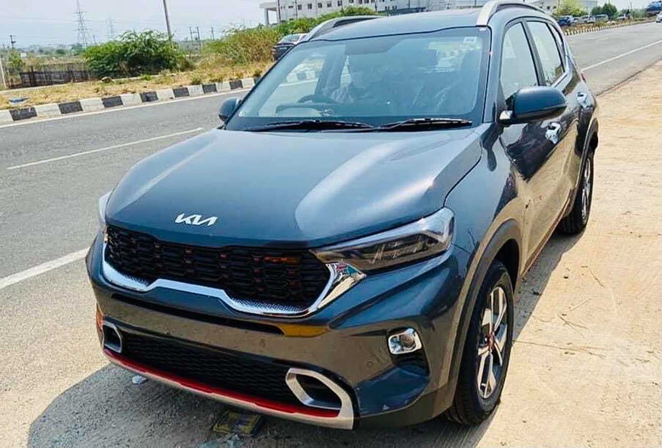Kia Sonet Spied With New Brand Logo Ahead Of Launch In India
