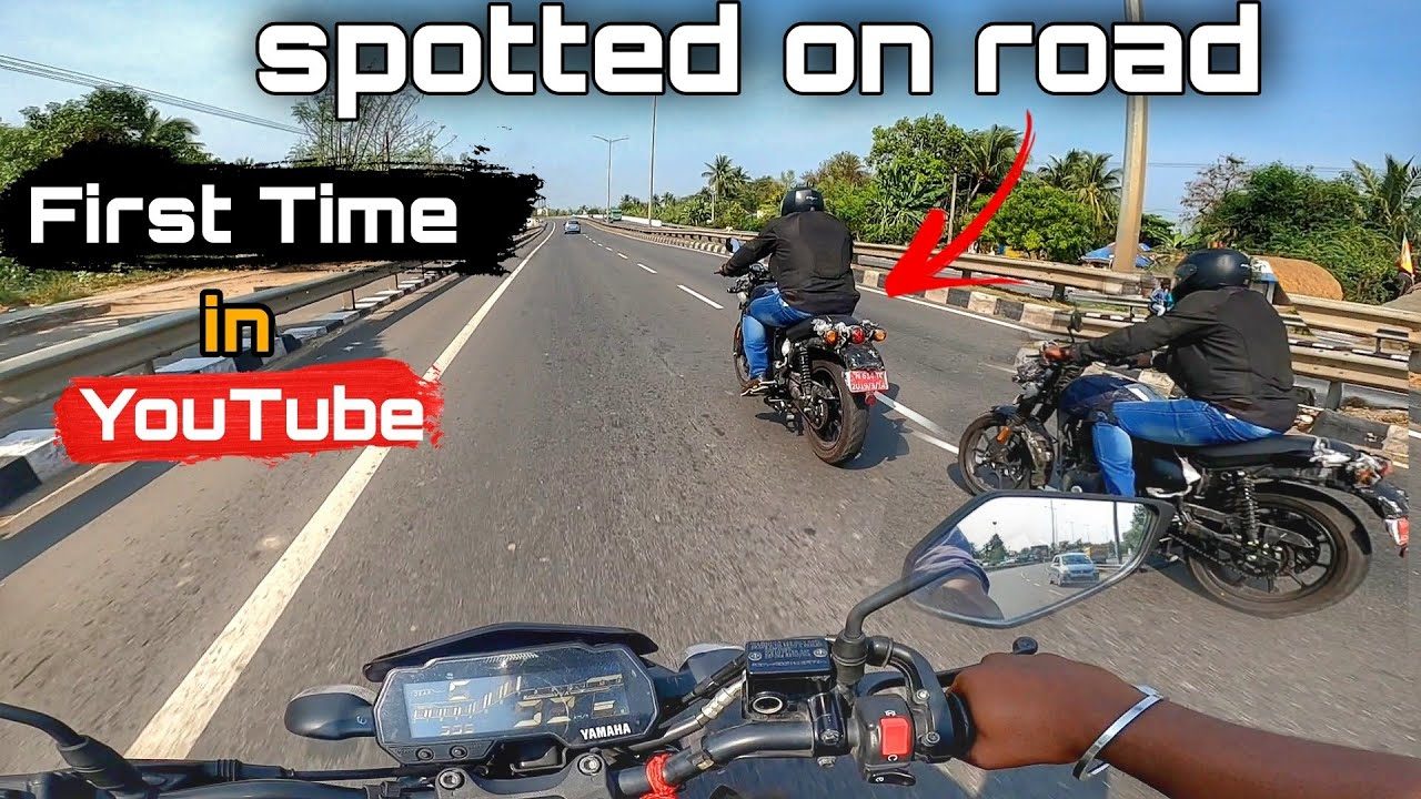 Royal Enfield Hunter 350 Spotted Again Listen To The Exhaust In Video