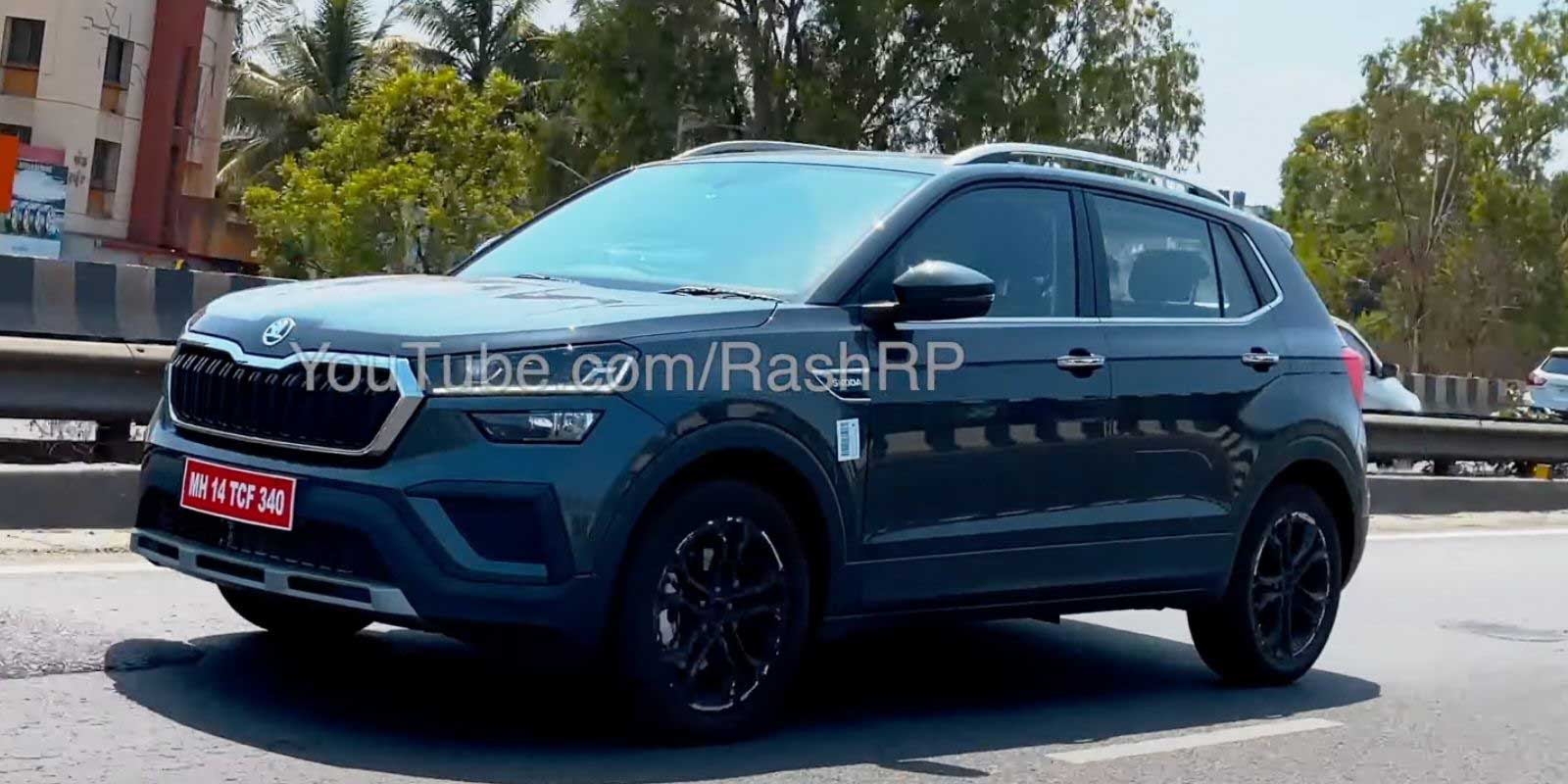 See the Skoda Kushaq midsize SUV in action ahead of launch