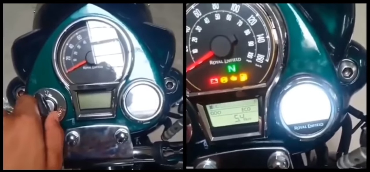 Next generation Royal Enfield Classic 350 instrument cluster
