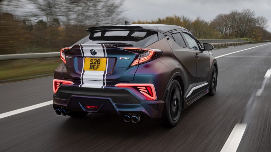 Toyota C-HR modified rear angle