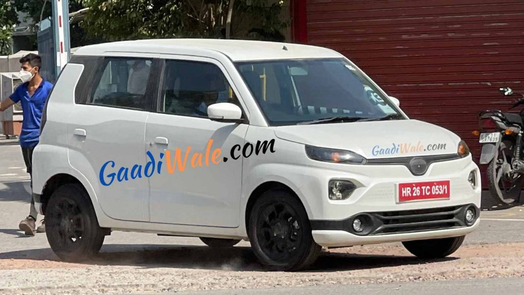 up ing maruti wagon r ev spied undisguised in india