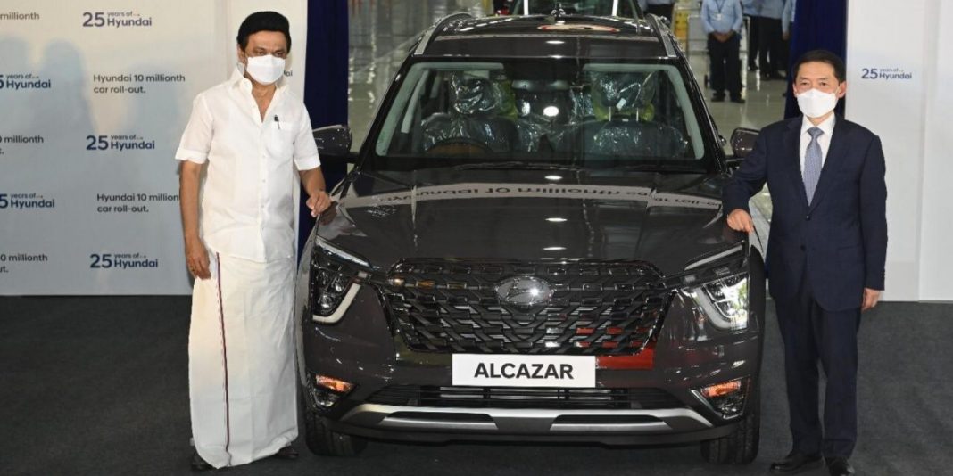 Hyundai Alcazar 10 Millionth Car India 1