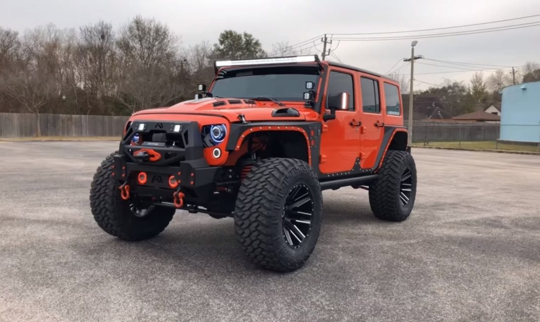 modified Jeep Wrangler side front angle