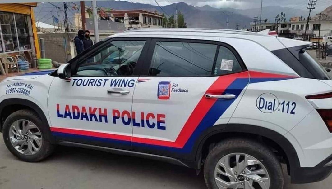 Hyundai Creta Ladakh Police Rear 3 Quarters