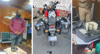 Jispa Theft Accused Motorcyclist Detained By Authorities In Leh