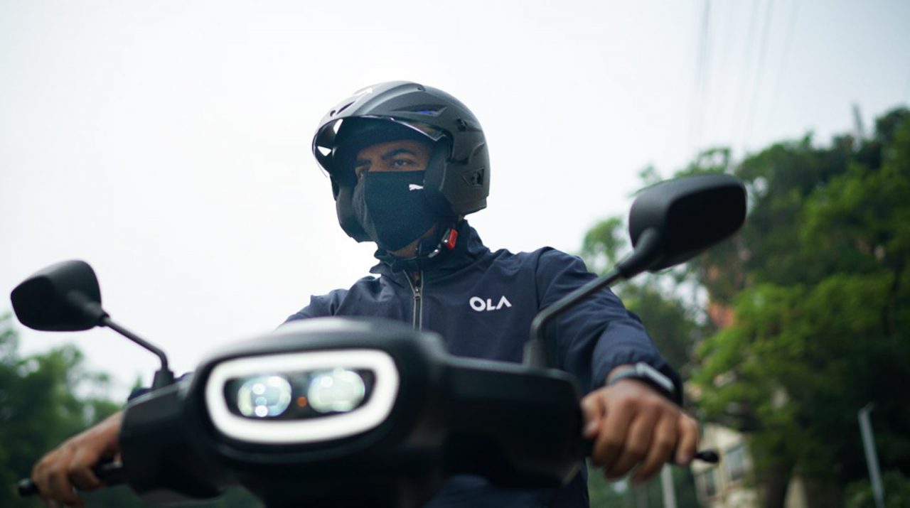 Ola Electric_03_Bhavish Aggarwal takes Ola Scooter for a spin