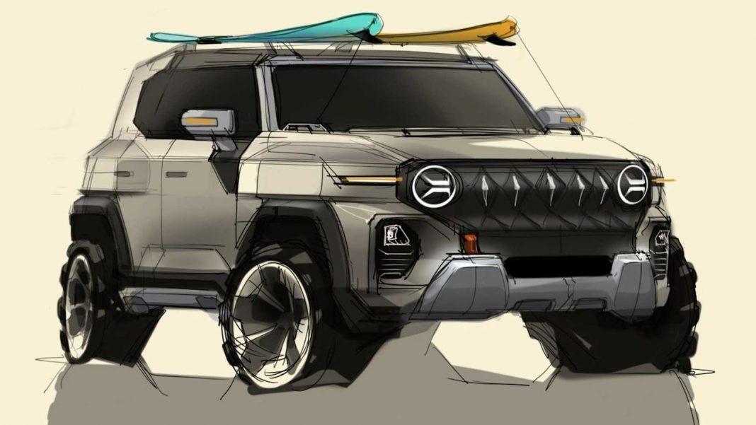 SsangYong X200 sketch front angle