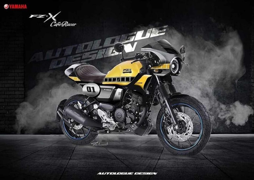 Yamaha FZ-X Custom Cafe Racer Autologue Design Front 3 Quarters