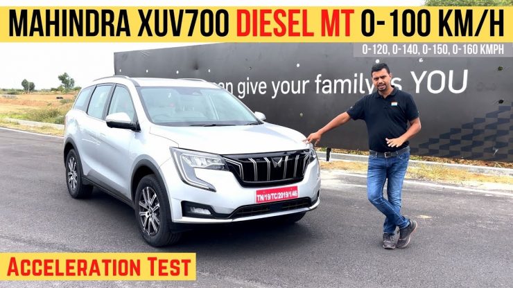 Mahindra XUV700 Acceleration Test 185 PS Diesel MT – Video