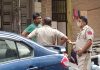 Car Driver Hits Cyclist in New Delhi