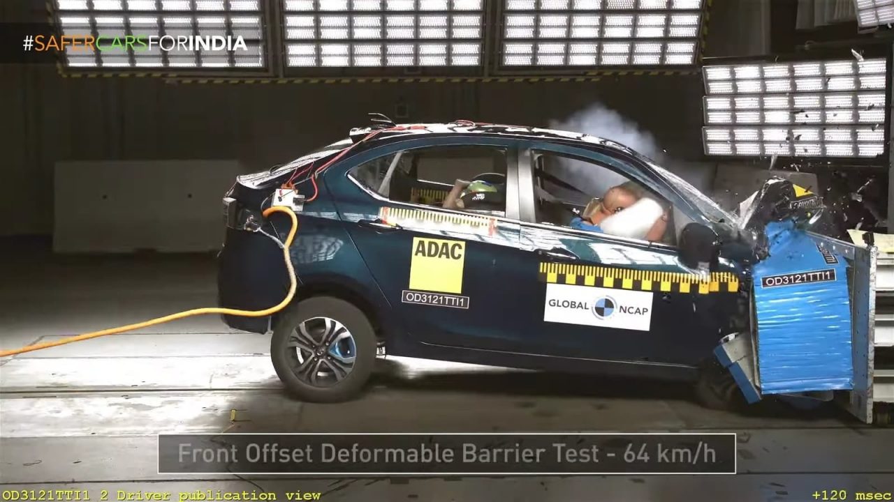 Tata Tigor EV G NCAP crash test
