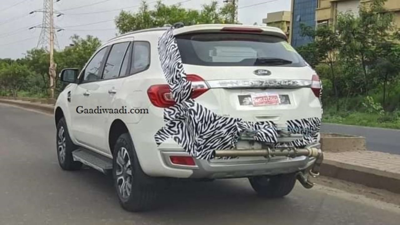 Ford Endeavour twin-turbo diesel spied
