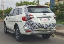Ford Endeavour twin-turbo diesel spied