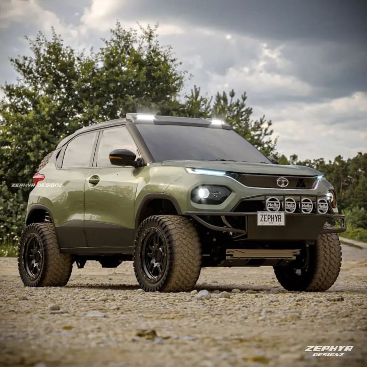 Tata Punch off-road SUV rendering img1