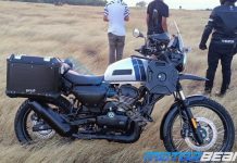 Upcoming Yezdi adventure motorcycle spied undisguised img1