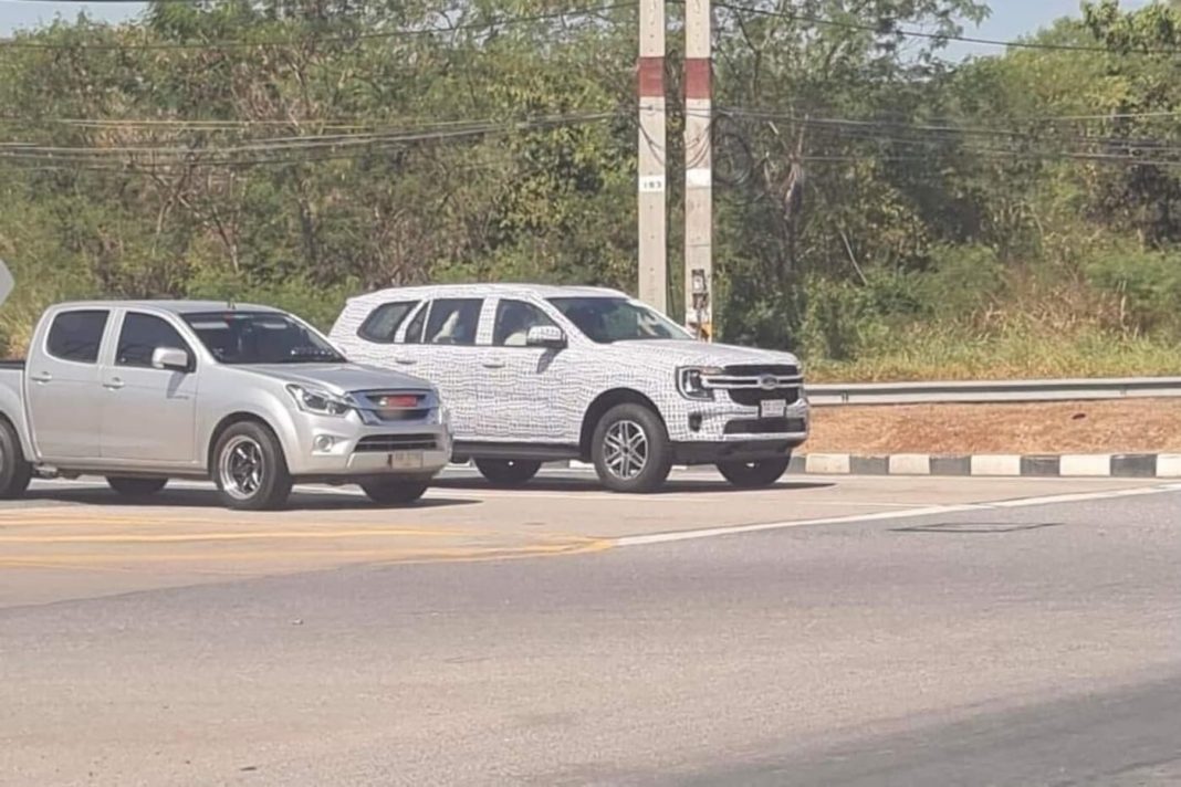 2022 Ford Everest spied Thailand img2