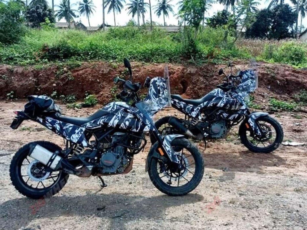 KTM 390 Adventure rally edition spied in India