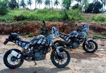KTM 390 Adventure rally edition spied in India