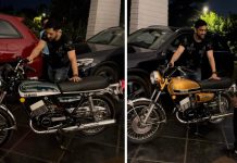 MS Dhoni RD350 feature
