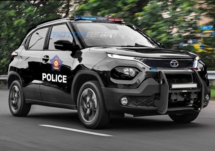 Tata Punch Police car digital render