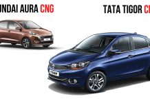 Tata Tigor CNG Vs Hyundai Aura CNG - Detailed Specs Comparison