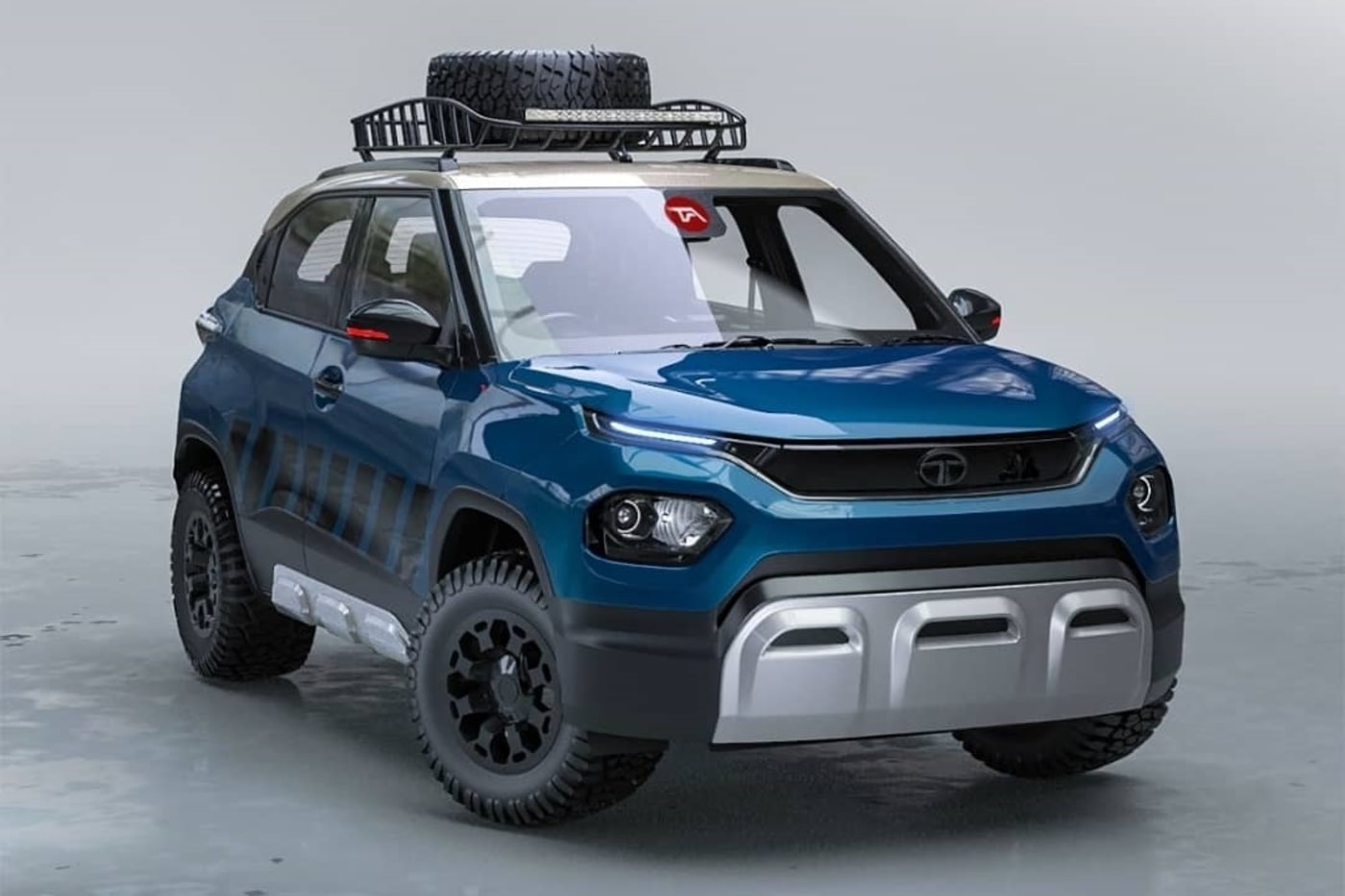 Tata Punch Digitally Customised With HBX-Style Off-Road Mods