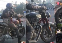 royal enfield hunter 350 spied