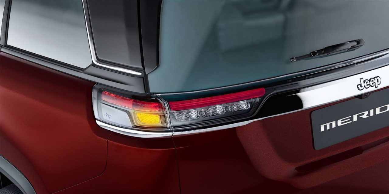 Jeep Meridian taillight close up