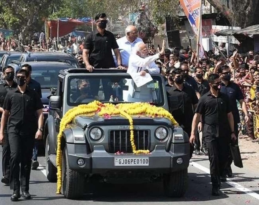 PM Modi Mahindra Thar