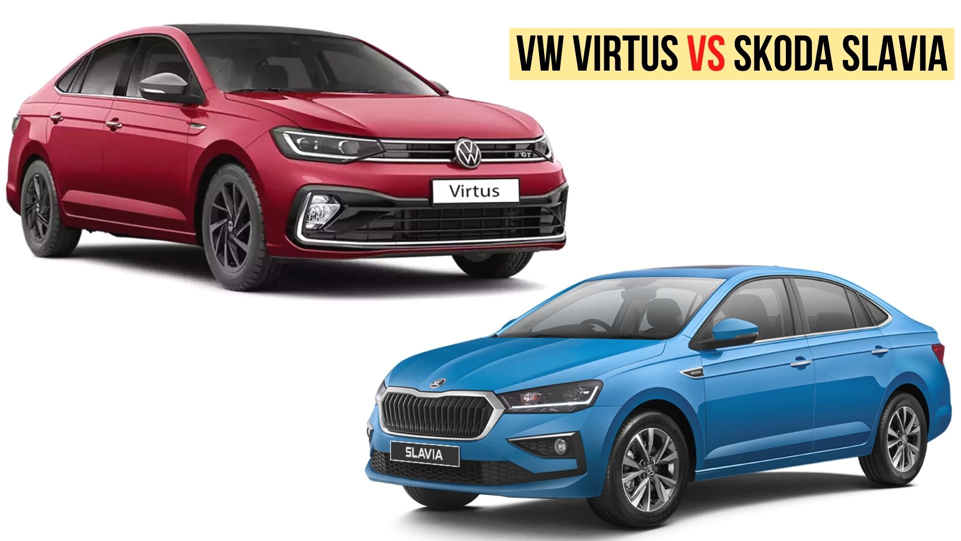 Volkswagen Virtus Vs Skoda Slavia - Detailed Specs Comparison