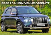 2022 Hyundai Venue facelift rendering