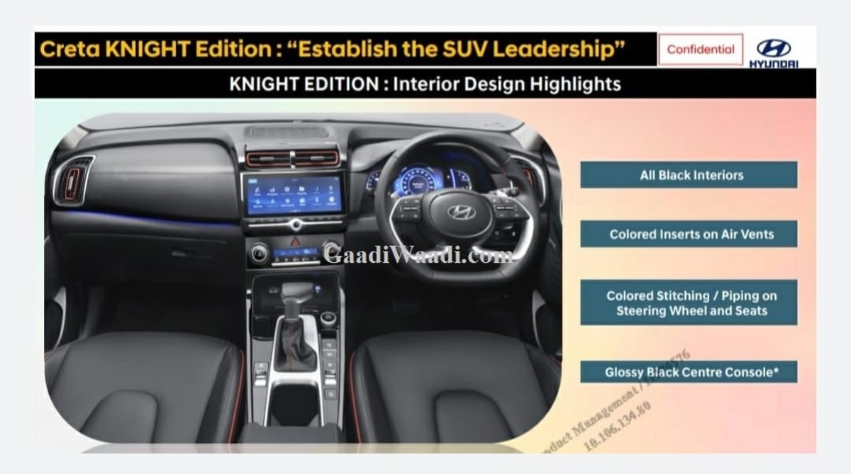 Hyundai Creta Knight Edition leaked img3