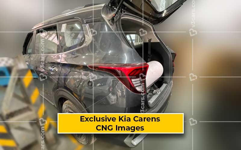 Kia Carens 1.4L CNG spied img1