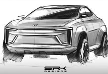 Mahindra Born Electric SUV Coupe Sketch 1