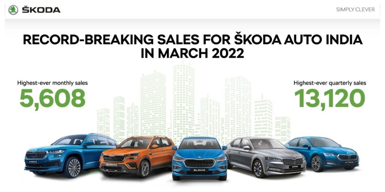 Skoda March 2022 Sales 1