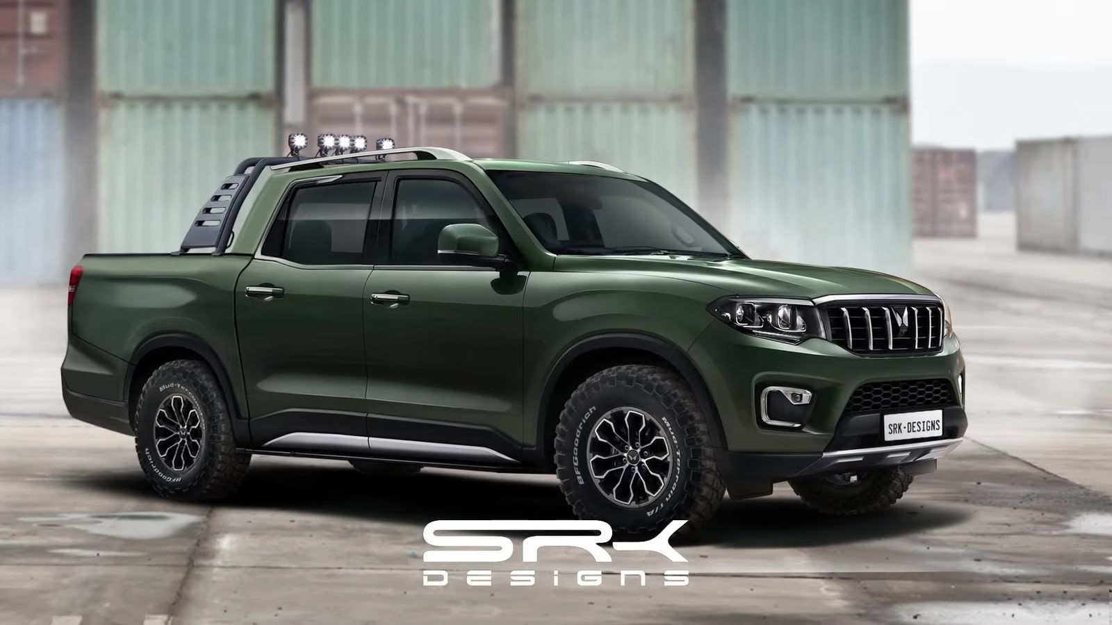 2022 Mahindra ScorpioN digitally reimagined as a robust pickup truck